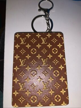 Monogram mirror purse/bag charm mirror Keychain